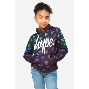 Hype Scribble Heart Hoodie Zumh-526