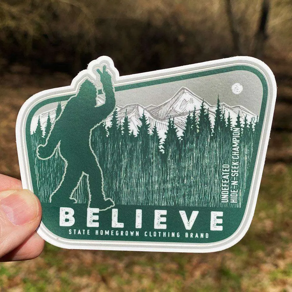 I Believe in BigFoot Decal