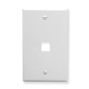 Icc Icc-ic107lf1wh Faceplate, Oversized, 1-port, White