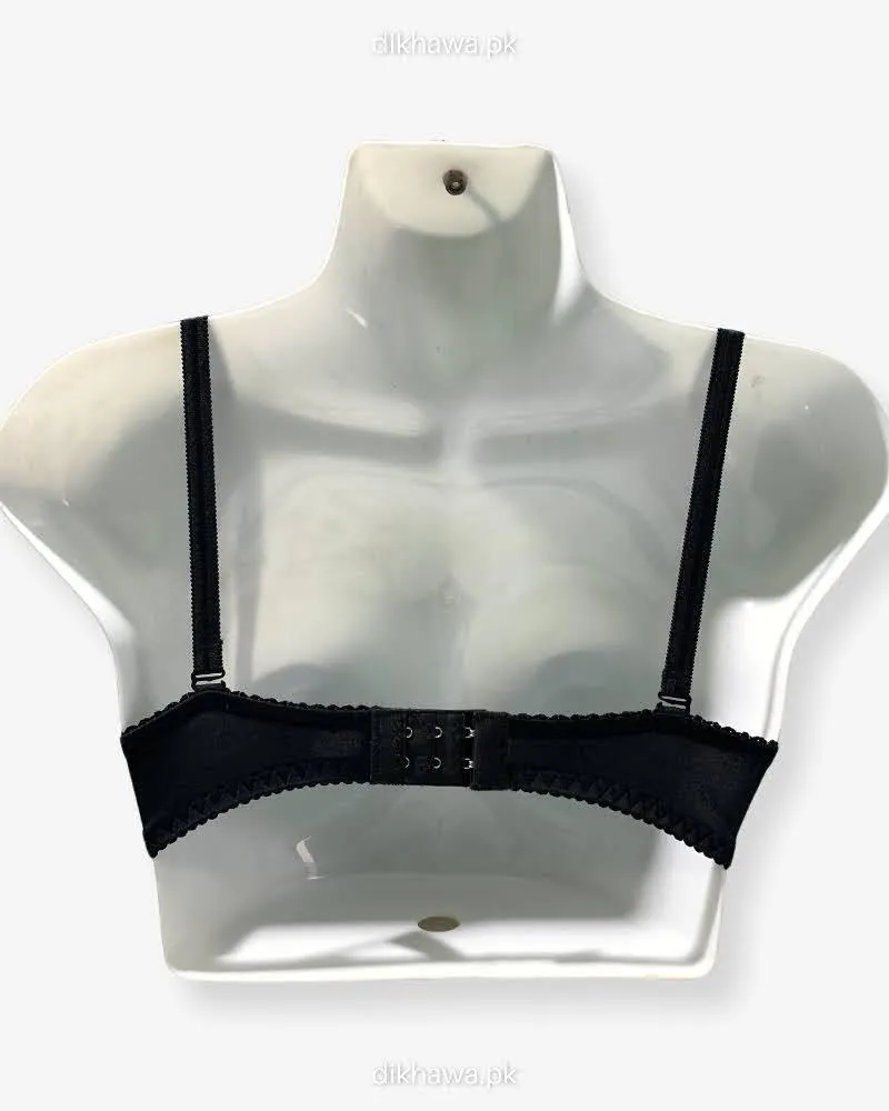 Imported Stocklot Branded  Net Pushup Bra - Underwired Bra  Non Padded Bra - Pack of 2