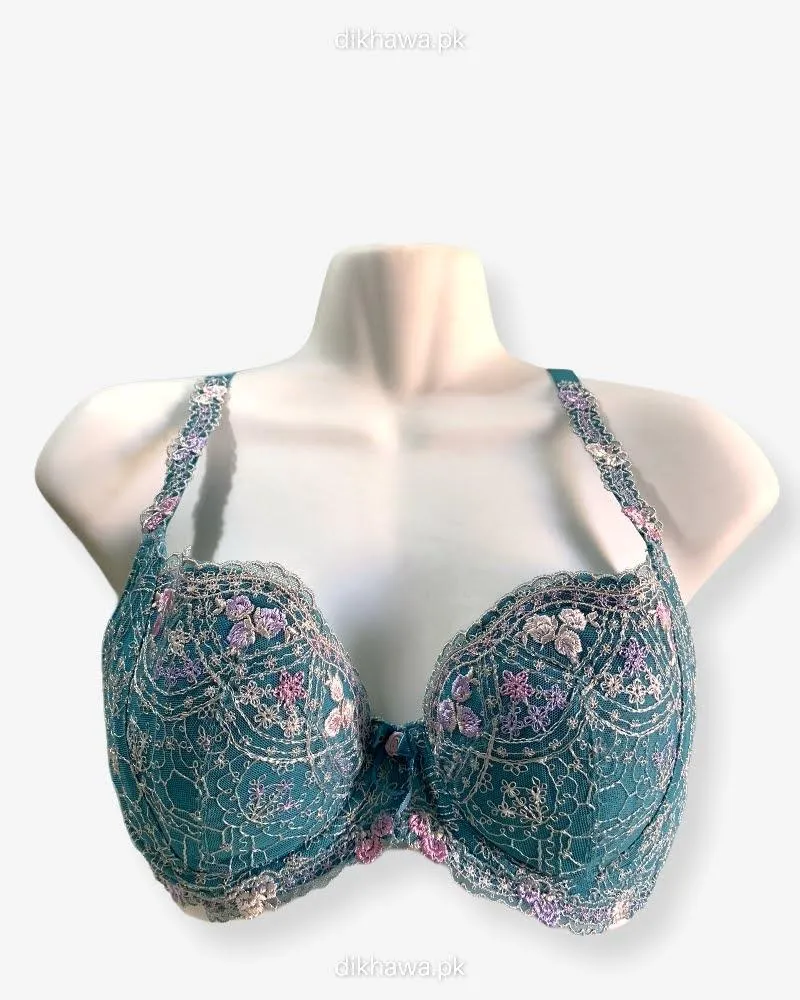 Imported Stocklot Branded  Net Pushup Bra - Underwired Bra  -Non Padded Bra - Pack of 2