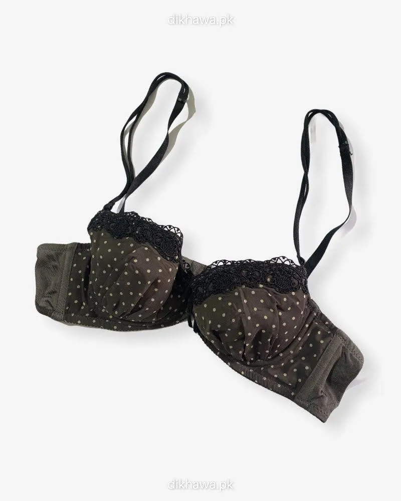 Imported Stocklot Branded  Net Pushup Bra - Underwired Bra  Non Padded Bra - Pack of 2
