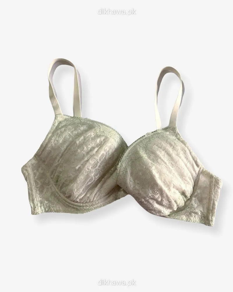 Imported Stocklot Branded  Net Pushup Bra - Underwired Bra  -Non Padded Bra - Pack of 2