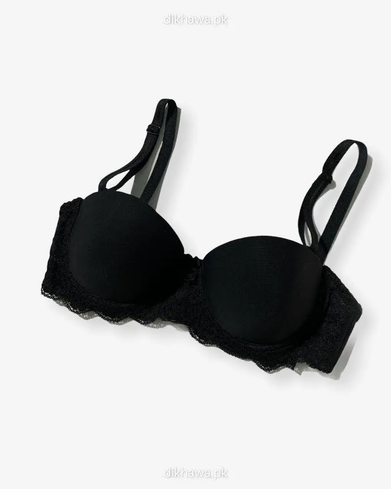 Imported Stocklot Branded  Net Pushup Bra - Underwired Bra  Non Padded Bra - Pack of 2