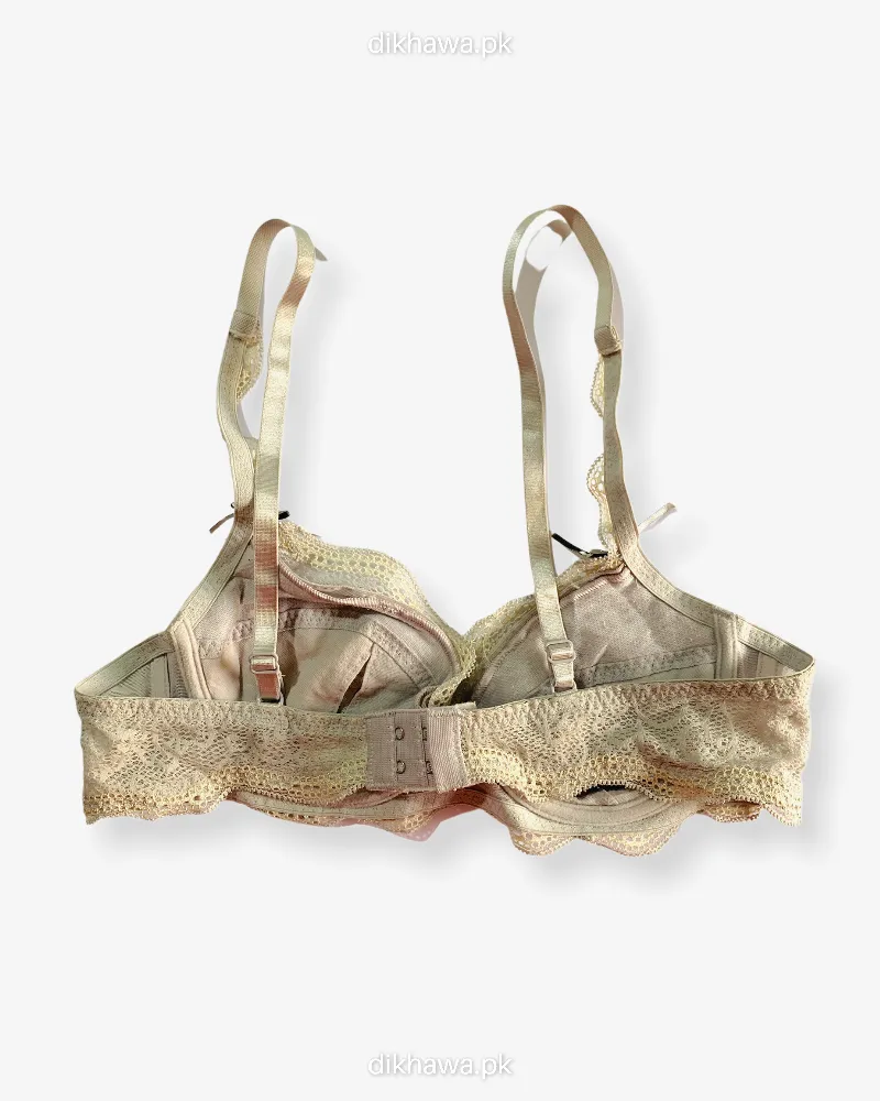 Imported Stocklot Branded  Net Pushup Bra - Underwired Padded Bra - Pack of 2