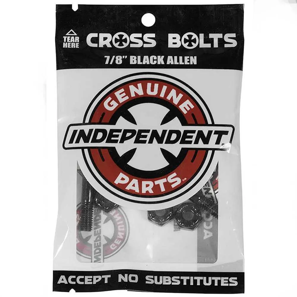 Independent Hardware Parts 7/8" Black Allen Cross Bolts
