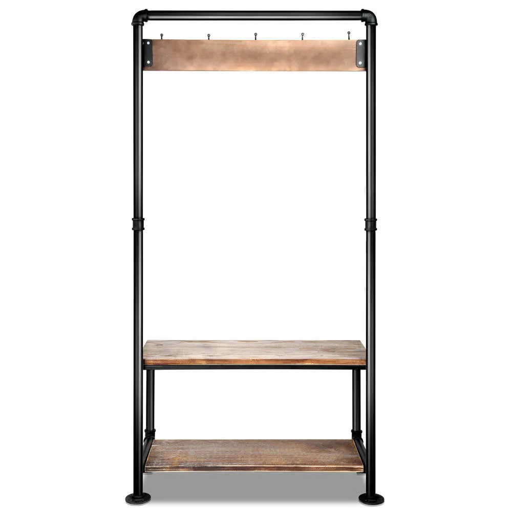 Industrial Shoe & Coat Rack
