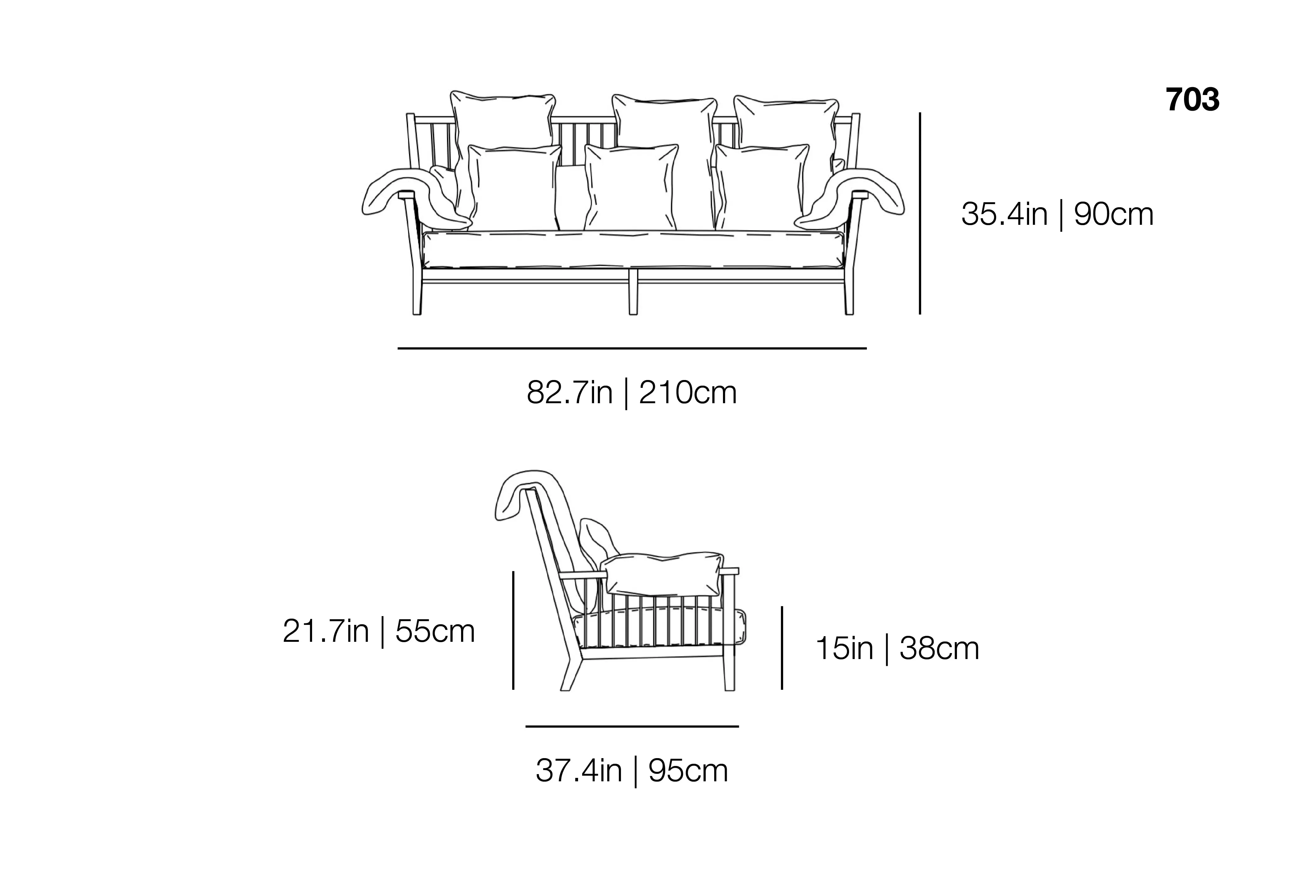 InOut 703 Outdoor Sofa