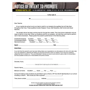 Intent To Promote Flyer