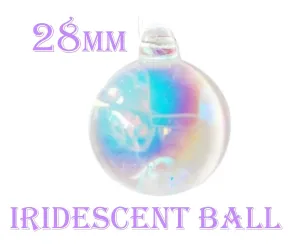 Iridescent AB Smooth Ball Chandelier Crystal 28mm