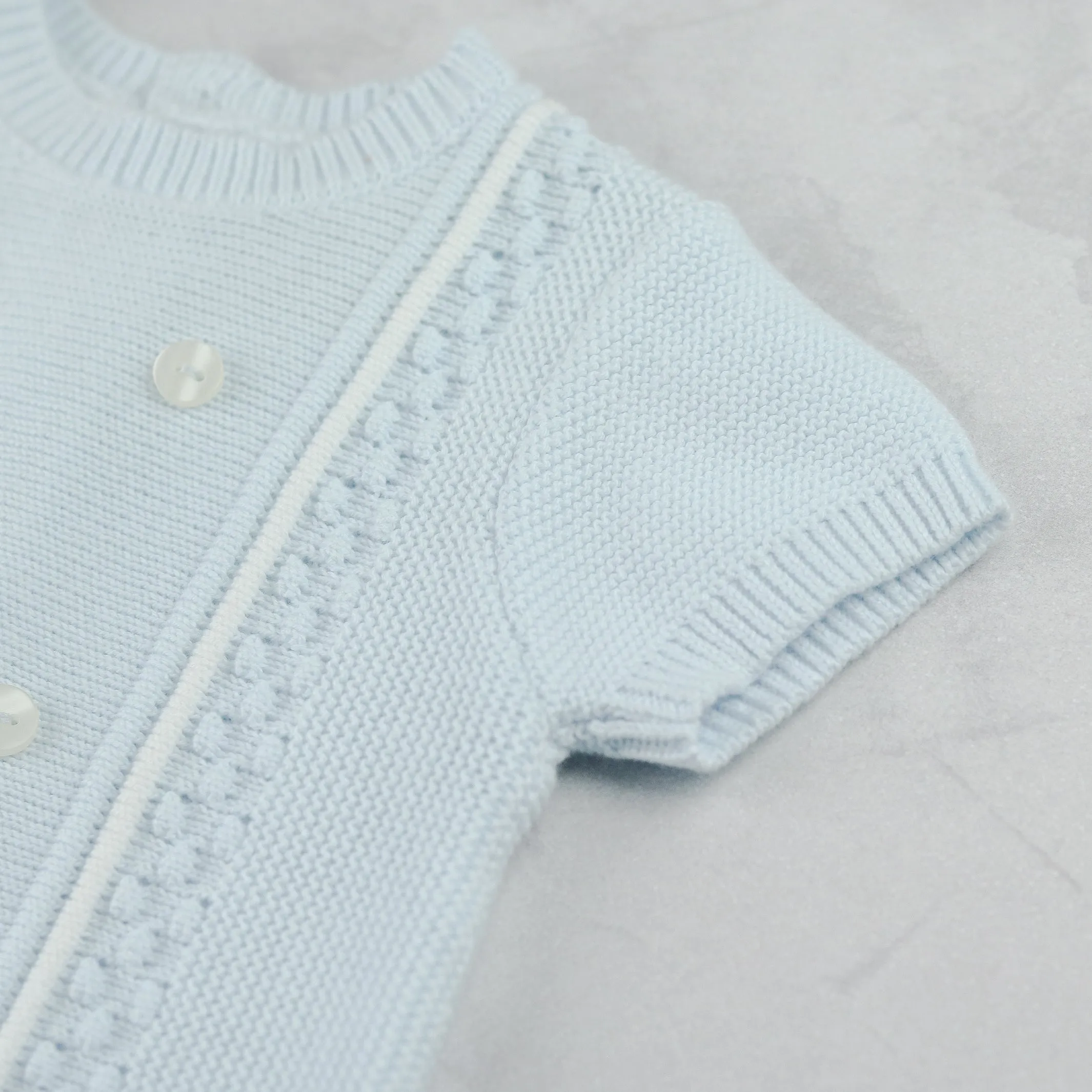 James Blue Baby Boys Knit Romper