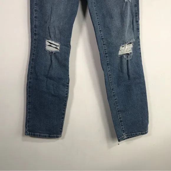 Jessica Simpson On the Run Hi-Rise Slim Straight Jean, Women's Size 25 - Blue