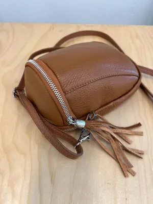 Jijou Capri Arielle Leather Crossbody Bag NEW