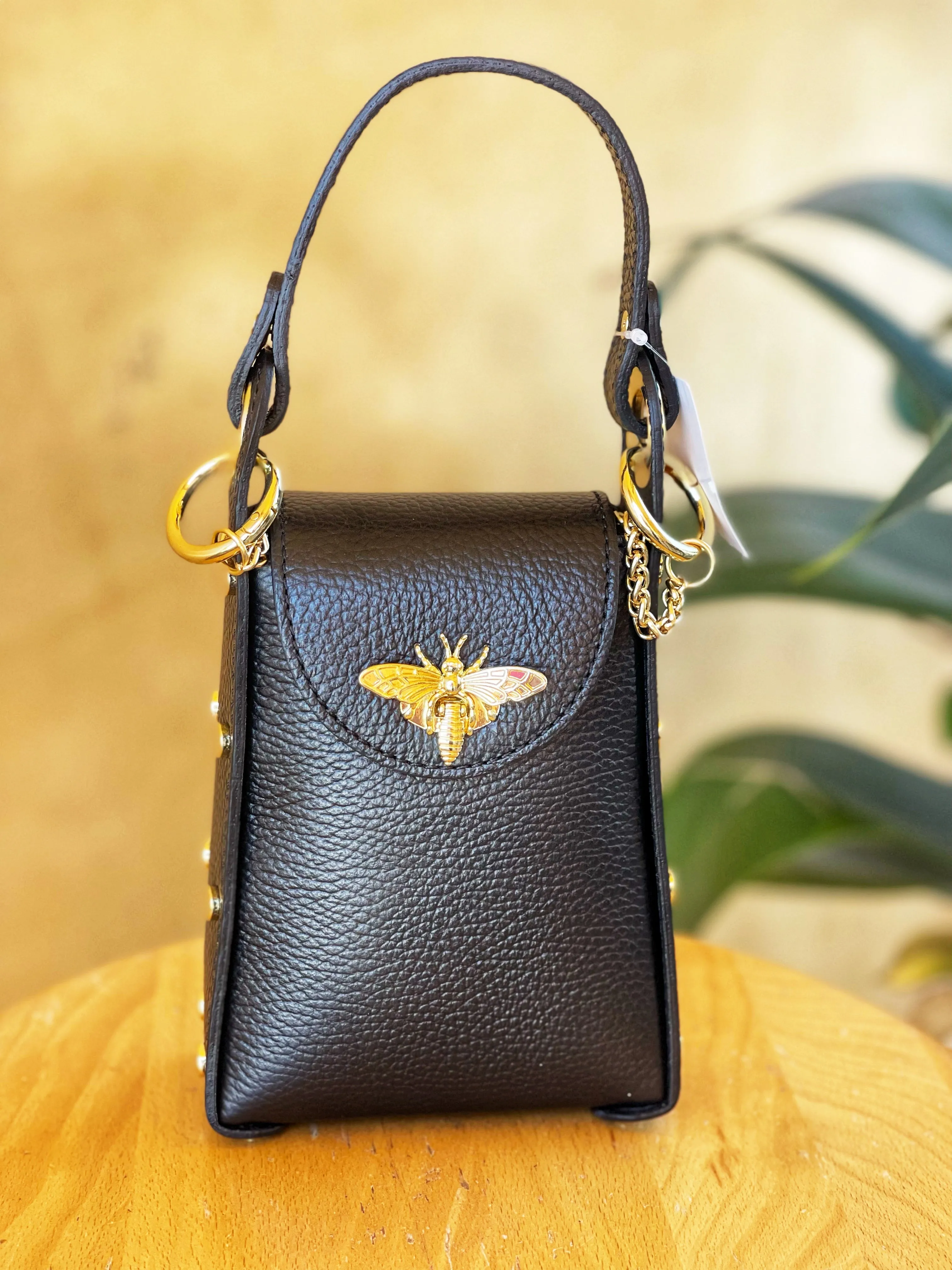 Jijou Capri Bumblebee Leather Cellphone Case Bag