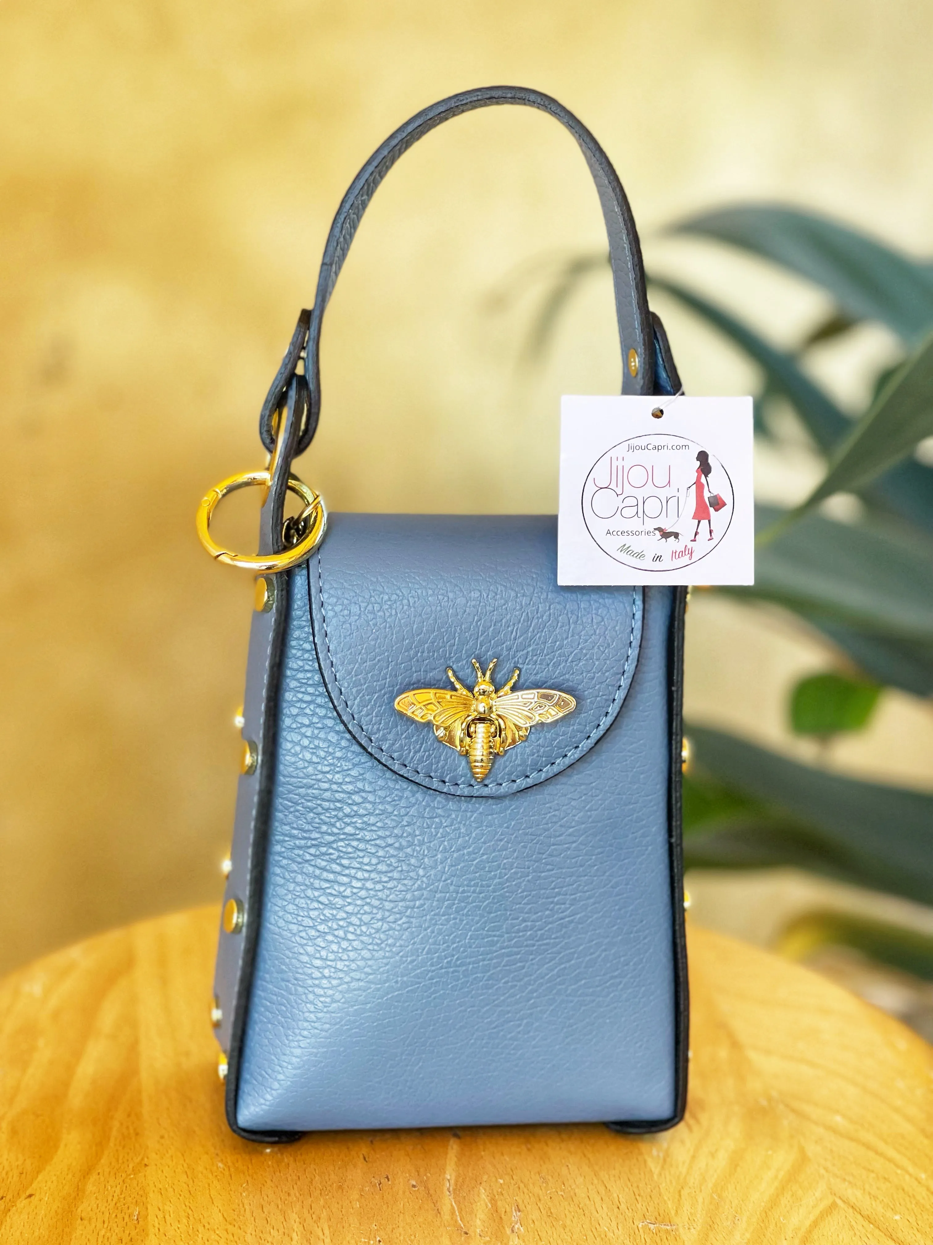 Jijou Capri Bumblebee Leather Cellphone Case Bag
