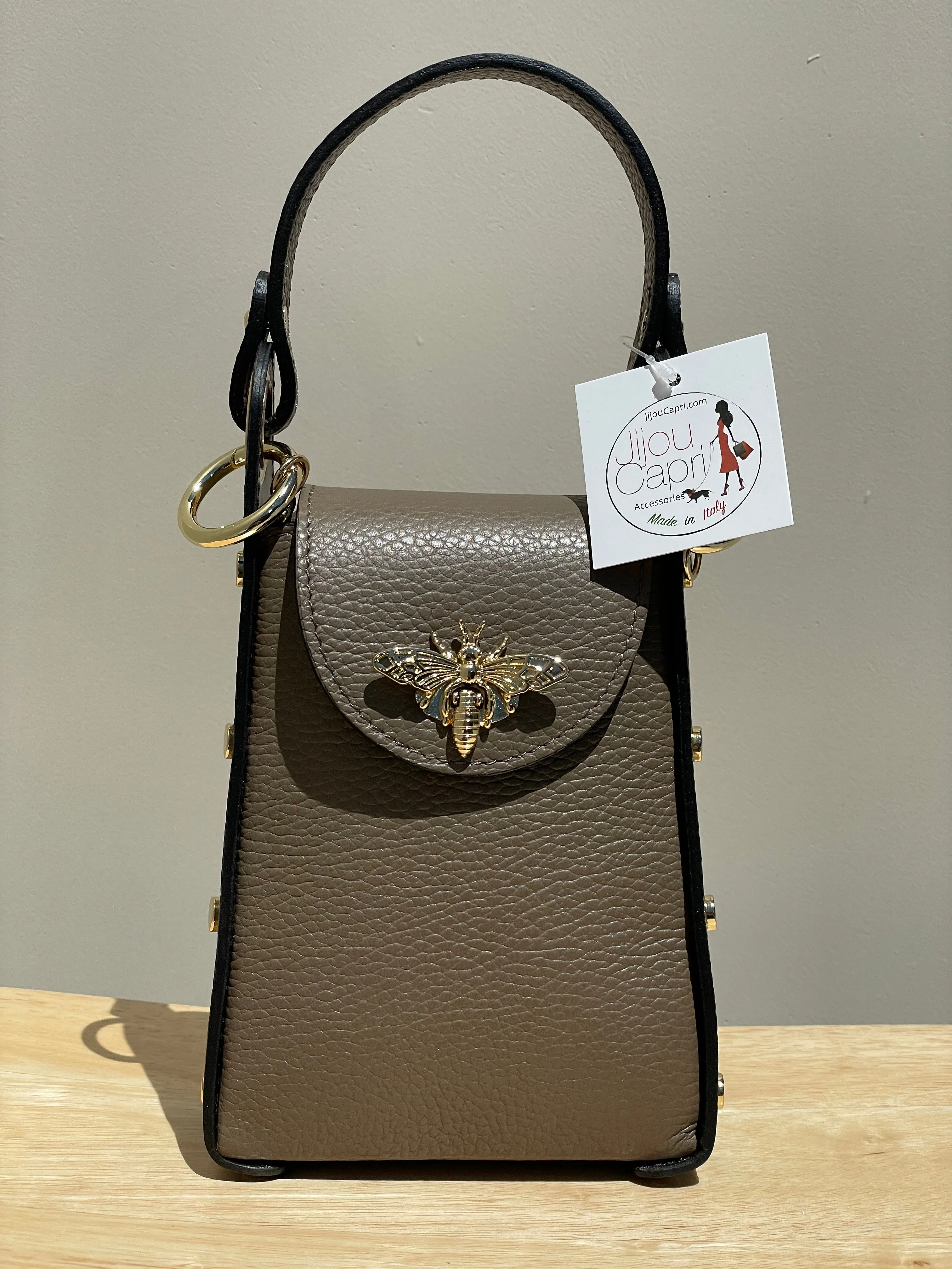 Jijou Capri Bumblebee Leather Cellphone Case Bag
