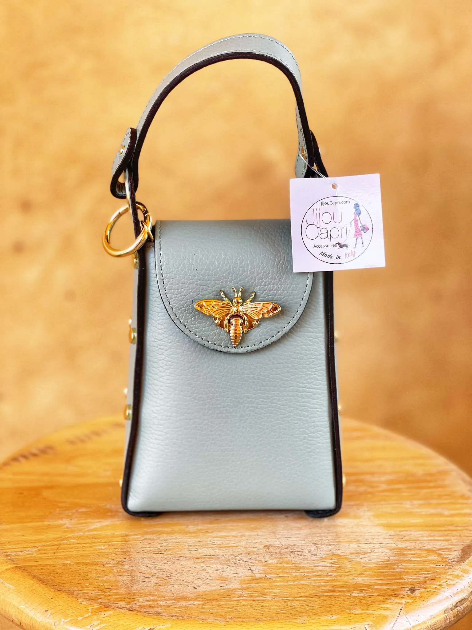 Jijou Capri Bumblebee Leather Cellphone Case Bag