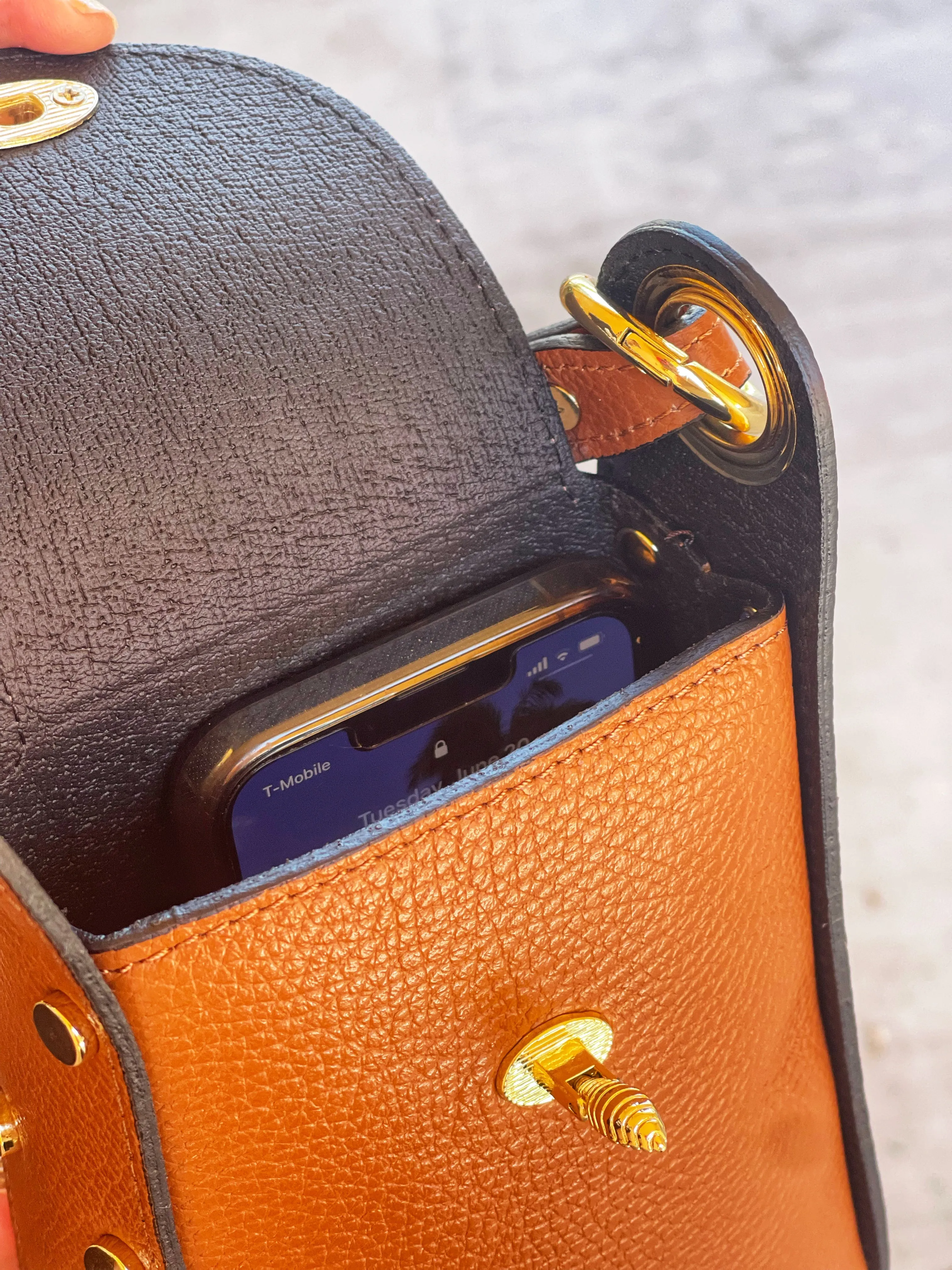 Jijou Capri Bumblebee Leather Cellphone Case Bag