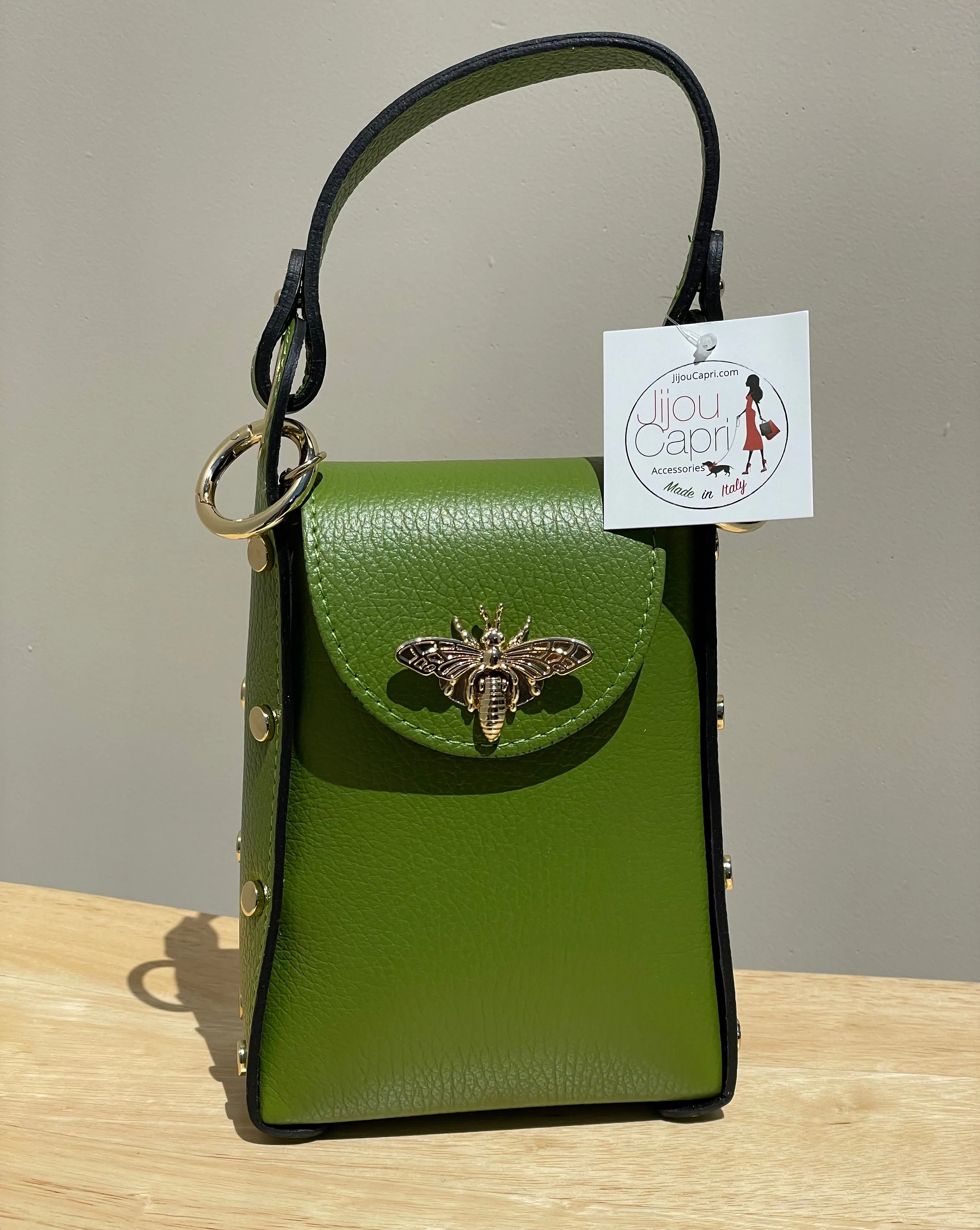 Jijou Capri Bumblebee Leather Cellphone Case Bag