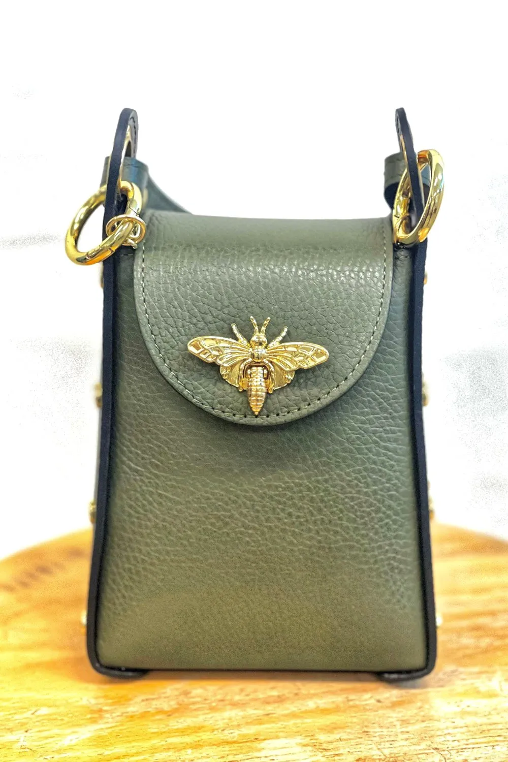 Jijou Capri Bumblebee Leather Cellphone Case Bag