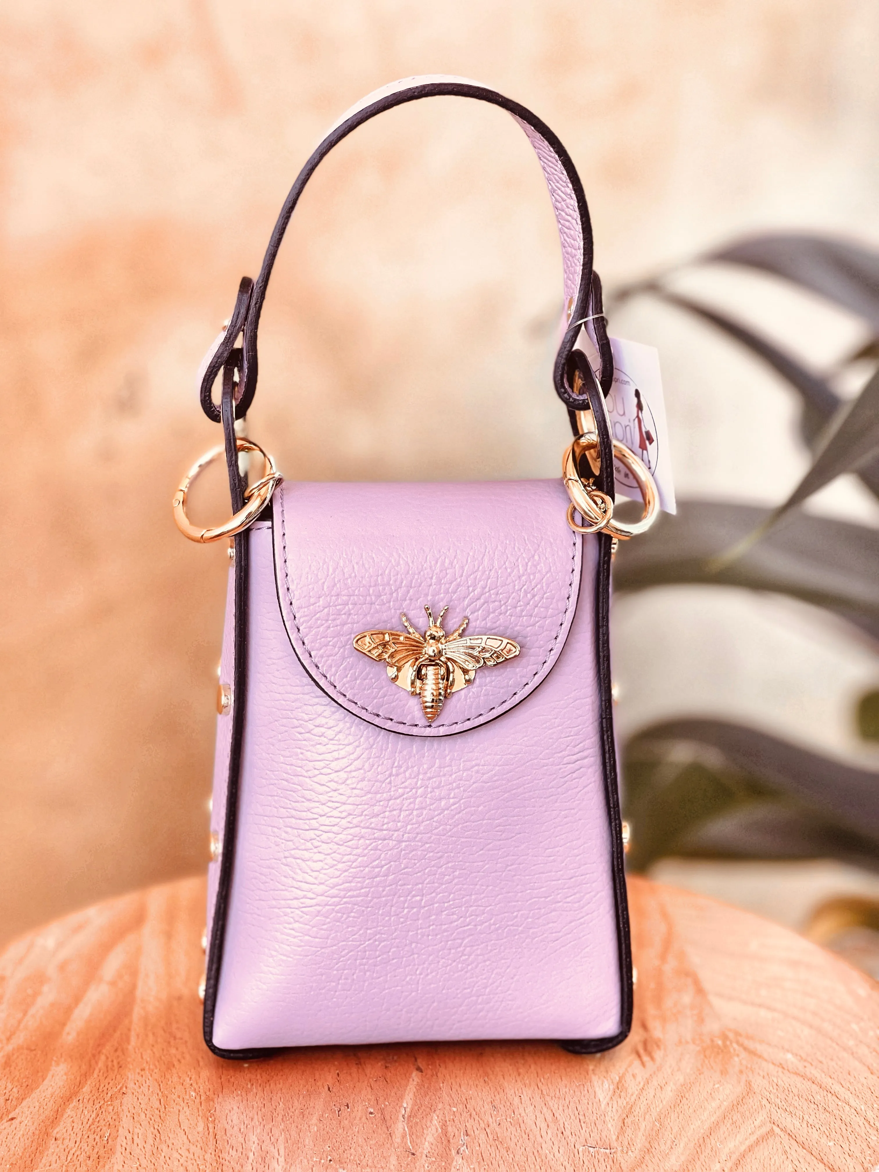 Jijou Capri Bumblebee Leather Cellphone Case Bag