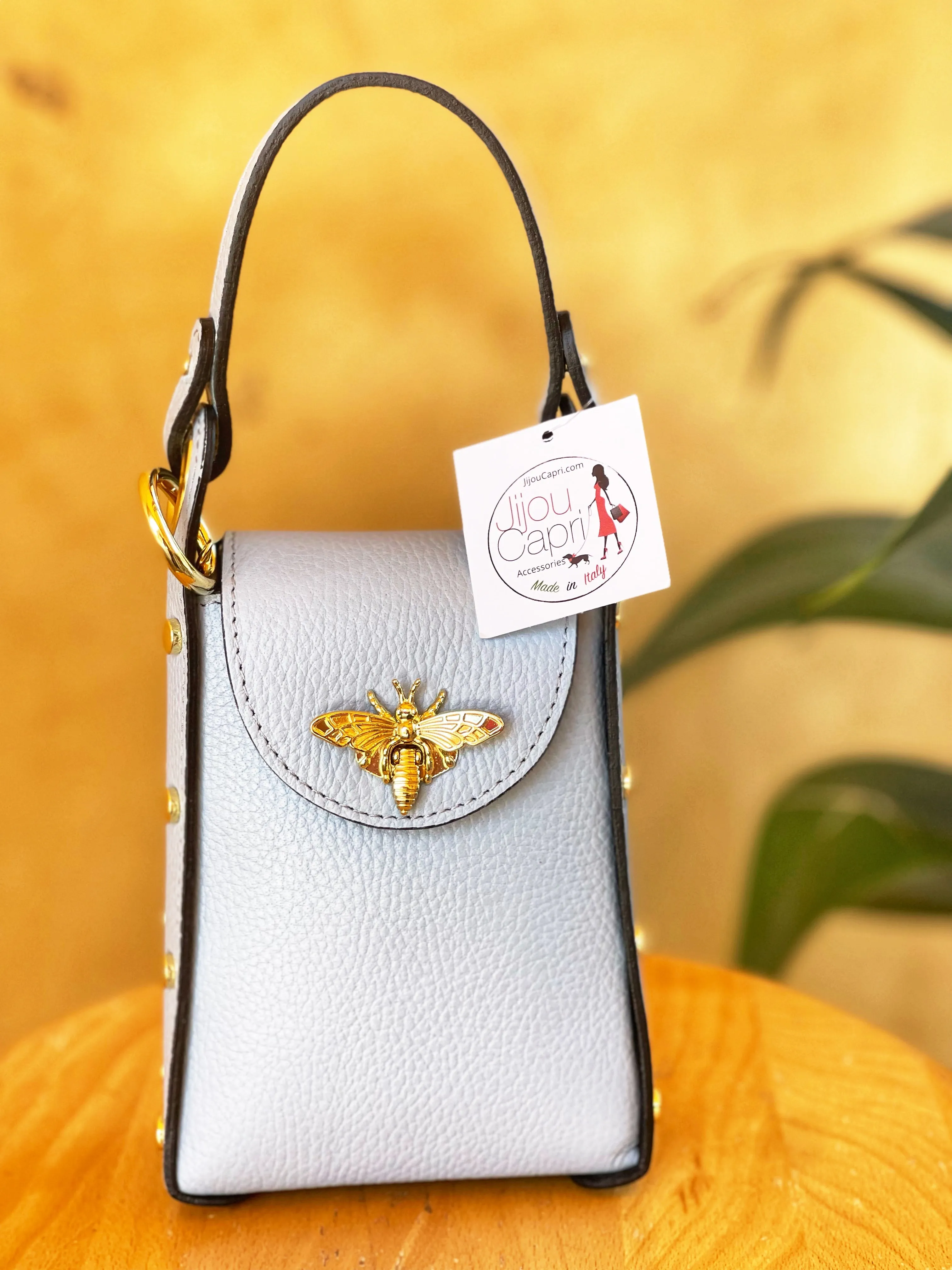 Jijou Capri Bumblebee Leather Cellphone Case Bag