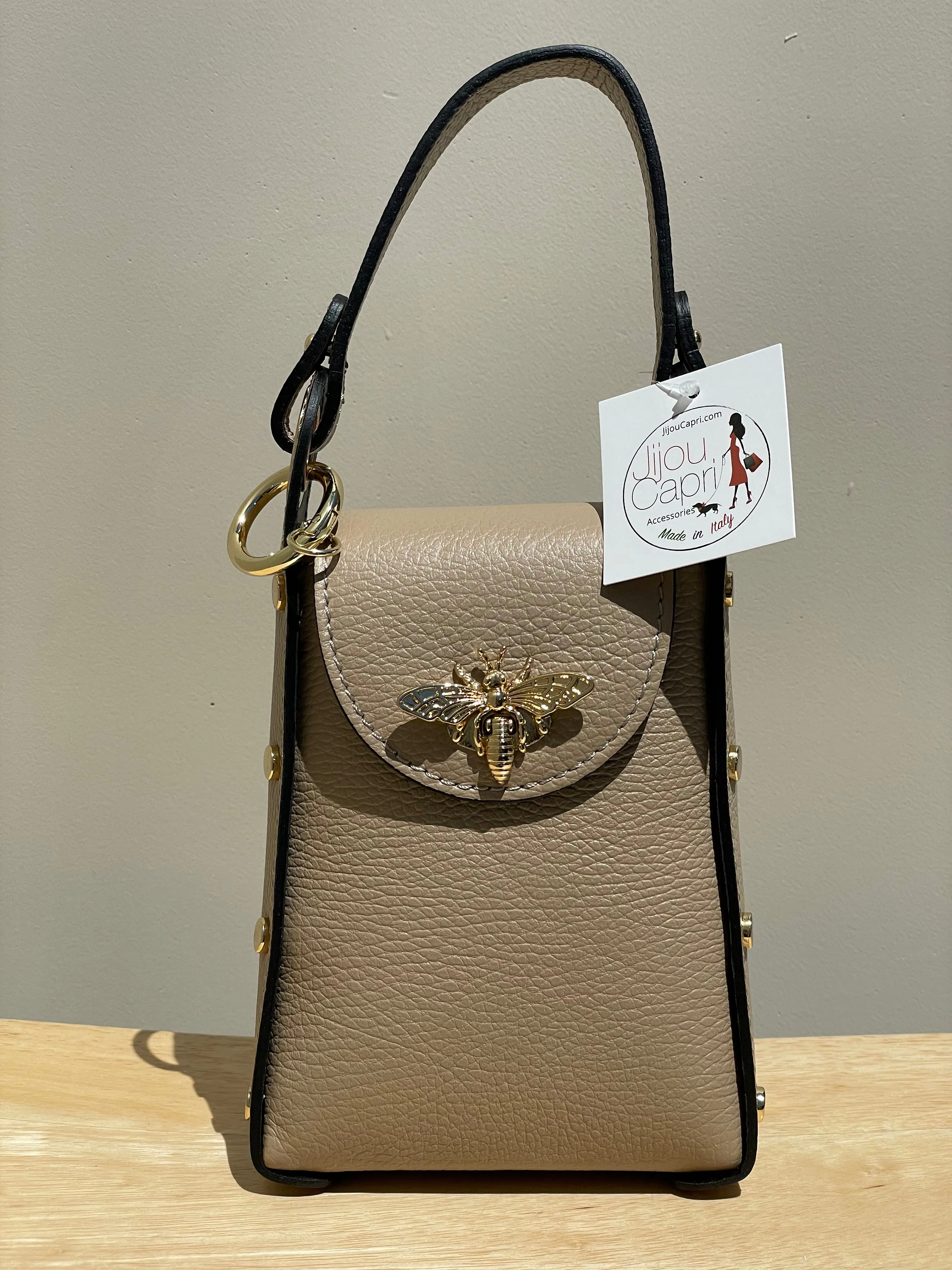 Jijou Capri Bumblebee Leather Cellphone Case Bag