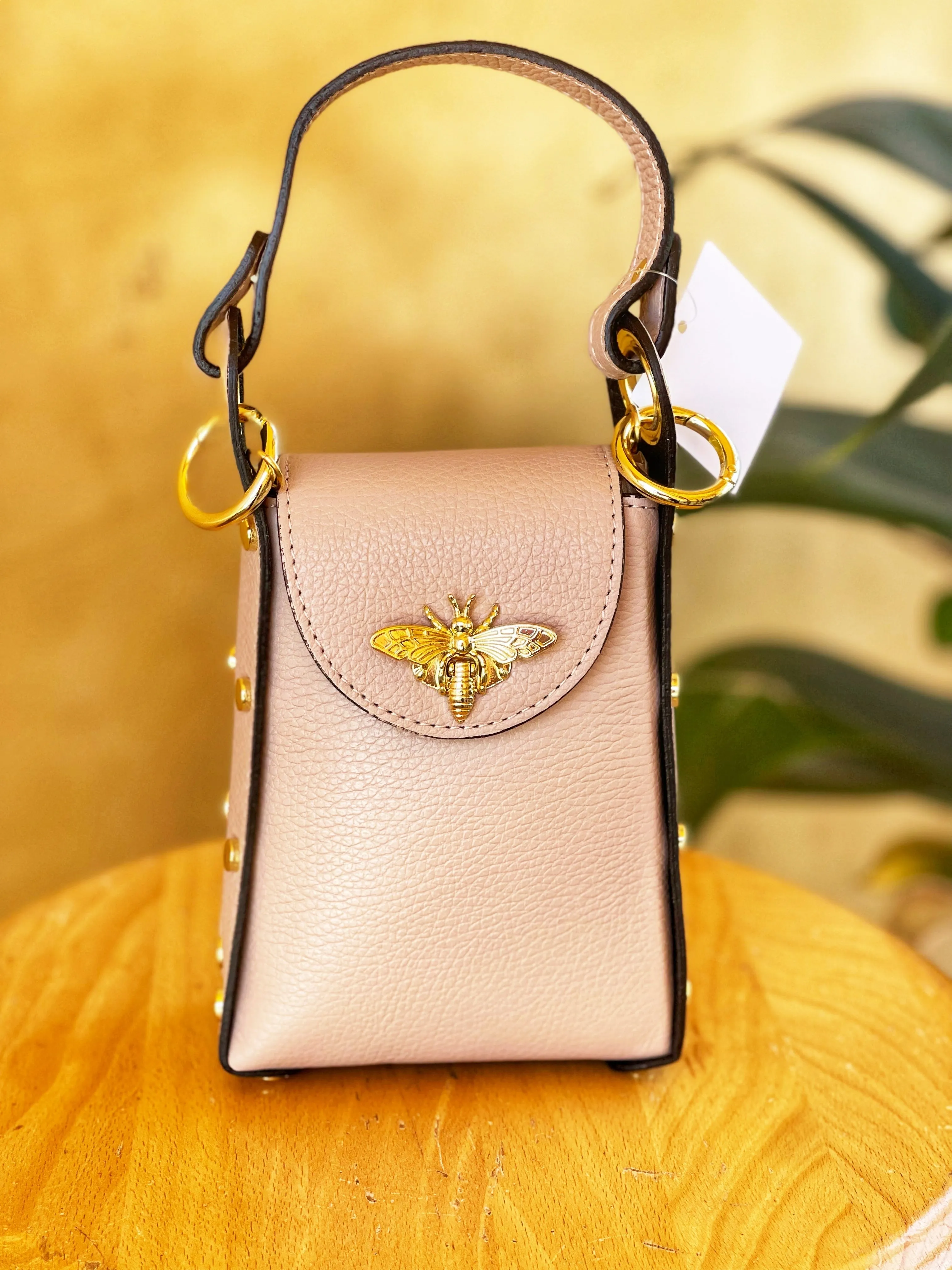 Jijou Capri Bumblebee Leather Cellphone Case Bag