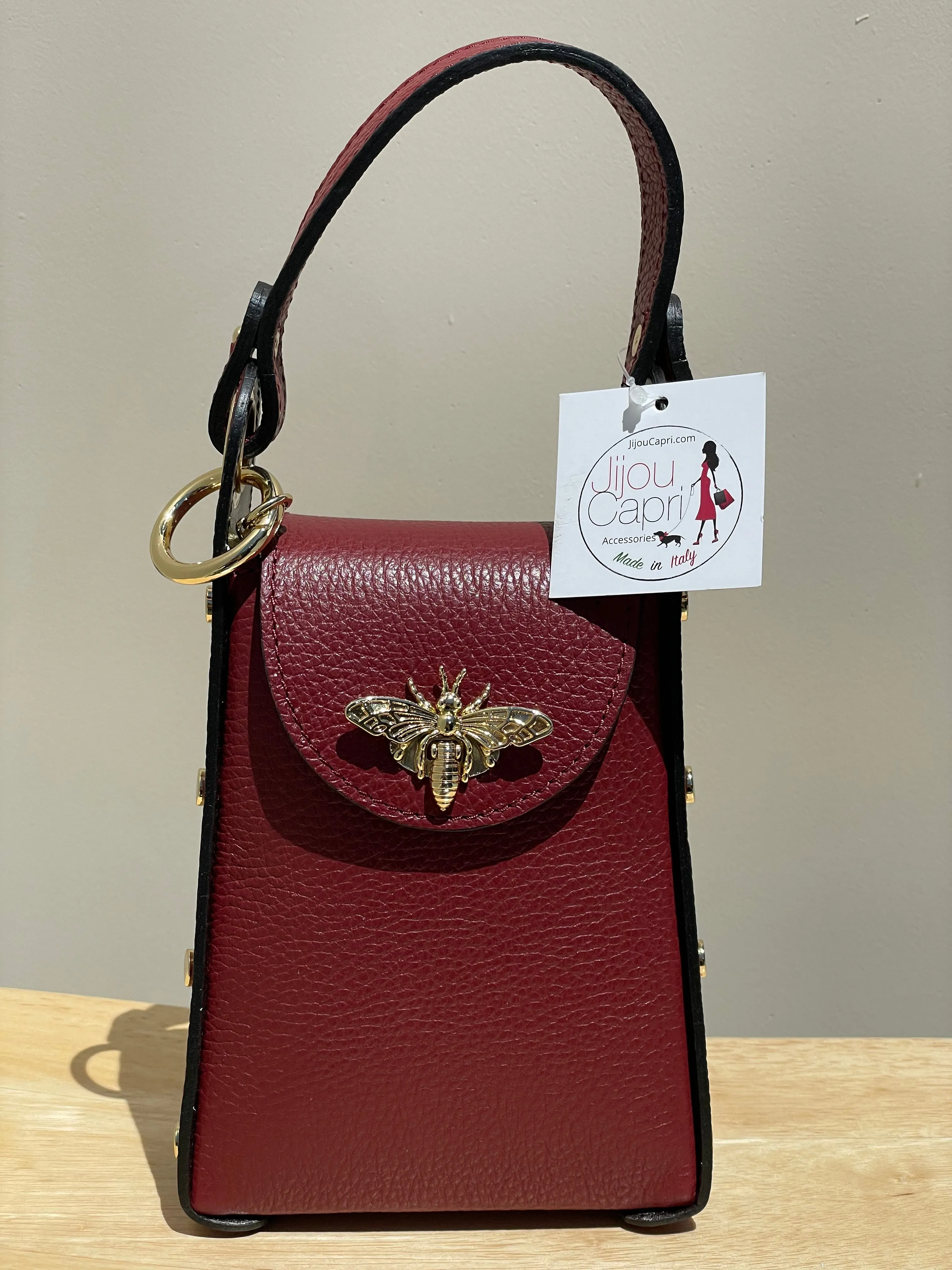 Jijou Capri Bumblebee Leather Cellphone Case Bag