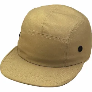 Khaki - Military Style Urban Street Cap - Polyester Cotton