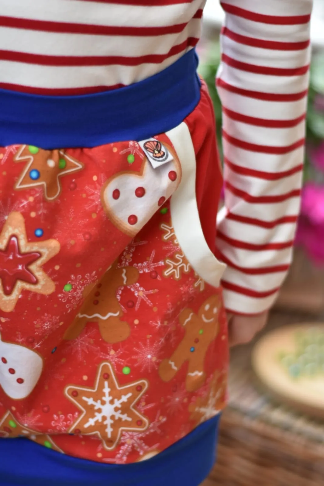Kids Christmas Pocket Skirt