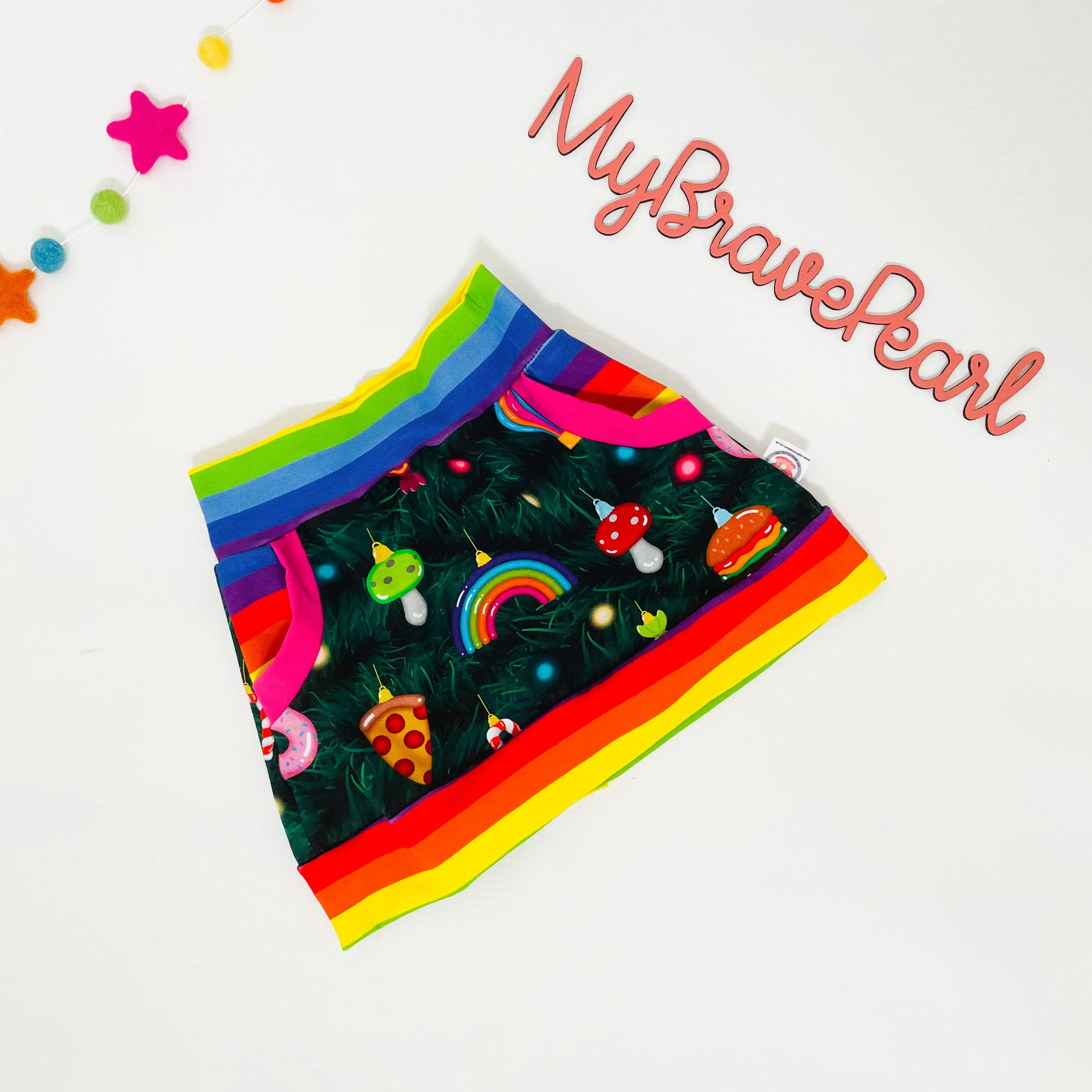 Kids Christmas Pocket Skirt