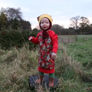 Kids Christmas Raglan Jumperdress