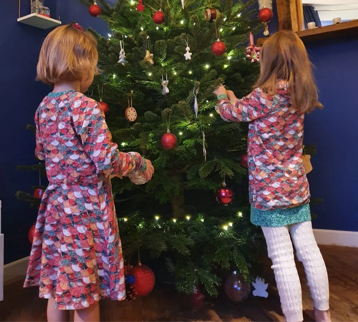 Kids Christmas Raglan Jumperdress