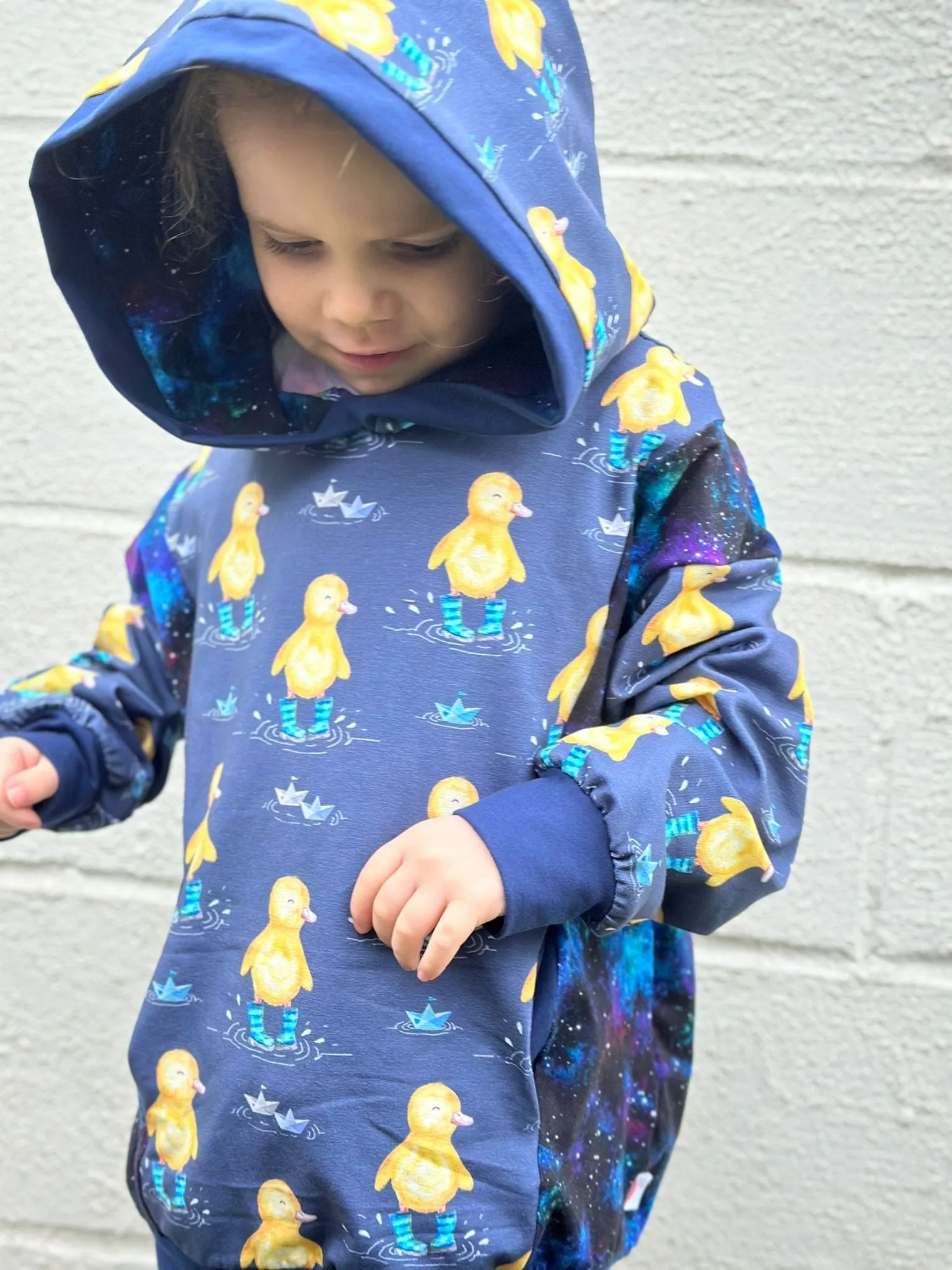 Kids Panelled Pocket Hoodies