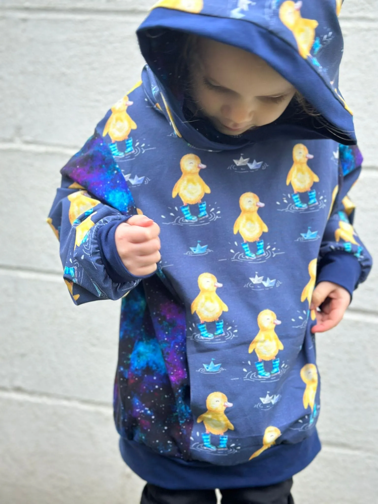 Kids Panelled Pocket Hoodies