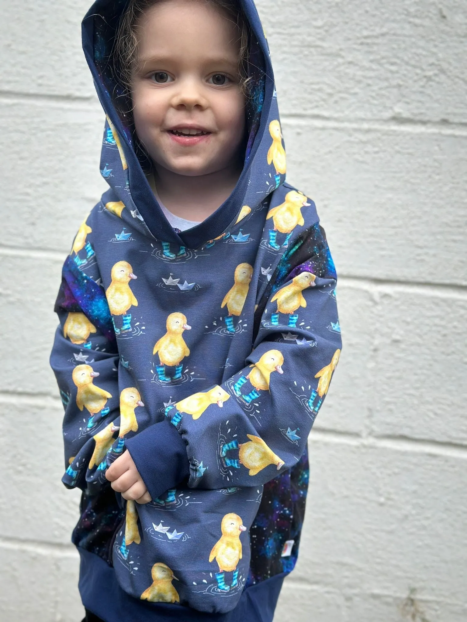 Kids Panelled Pocket Hoodies