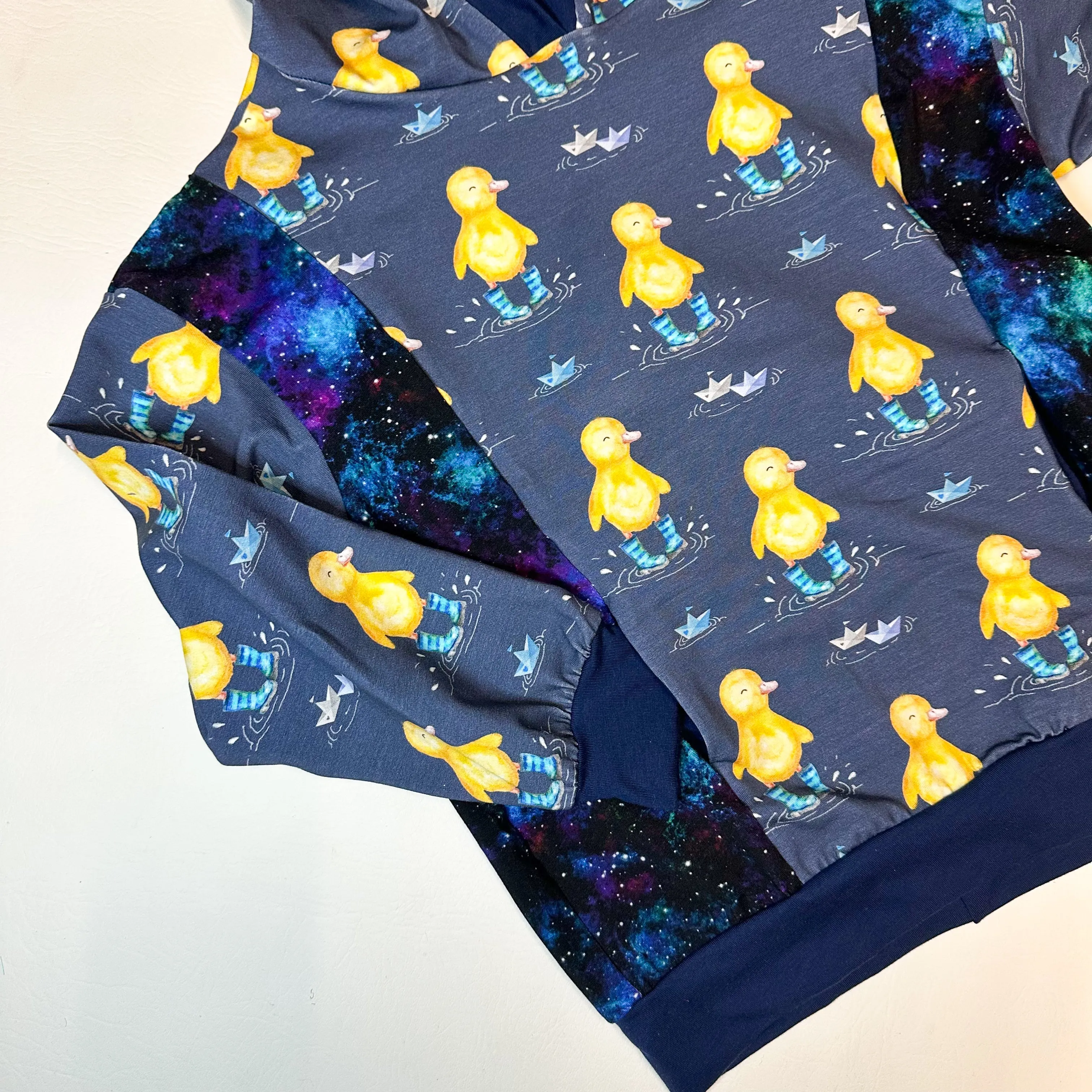 Kids Panelled Pocket Hoodies