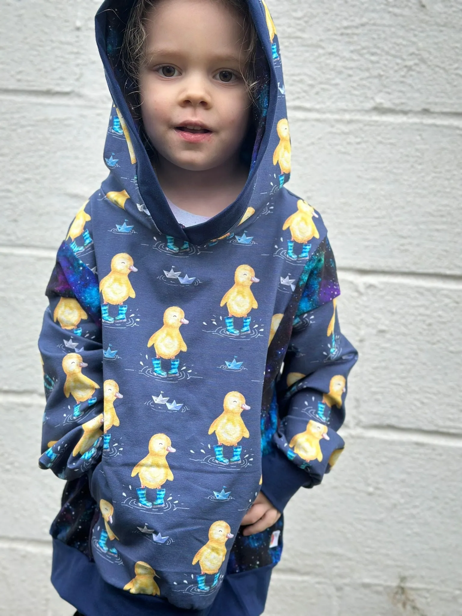 Kids Panelled Pocket Hoodies