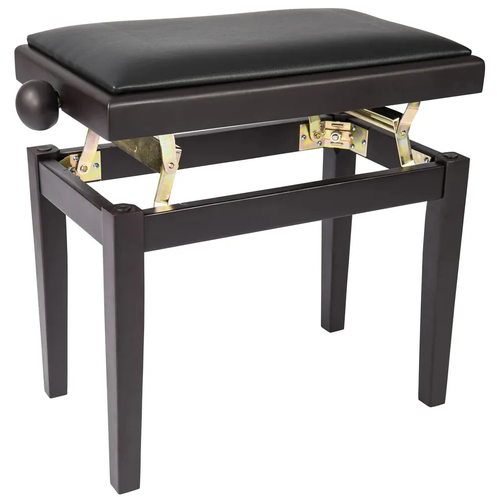Kinsman KPB03BRN satin brown adjustable piano bench
