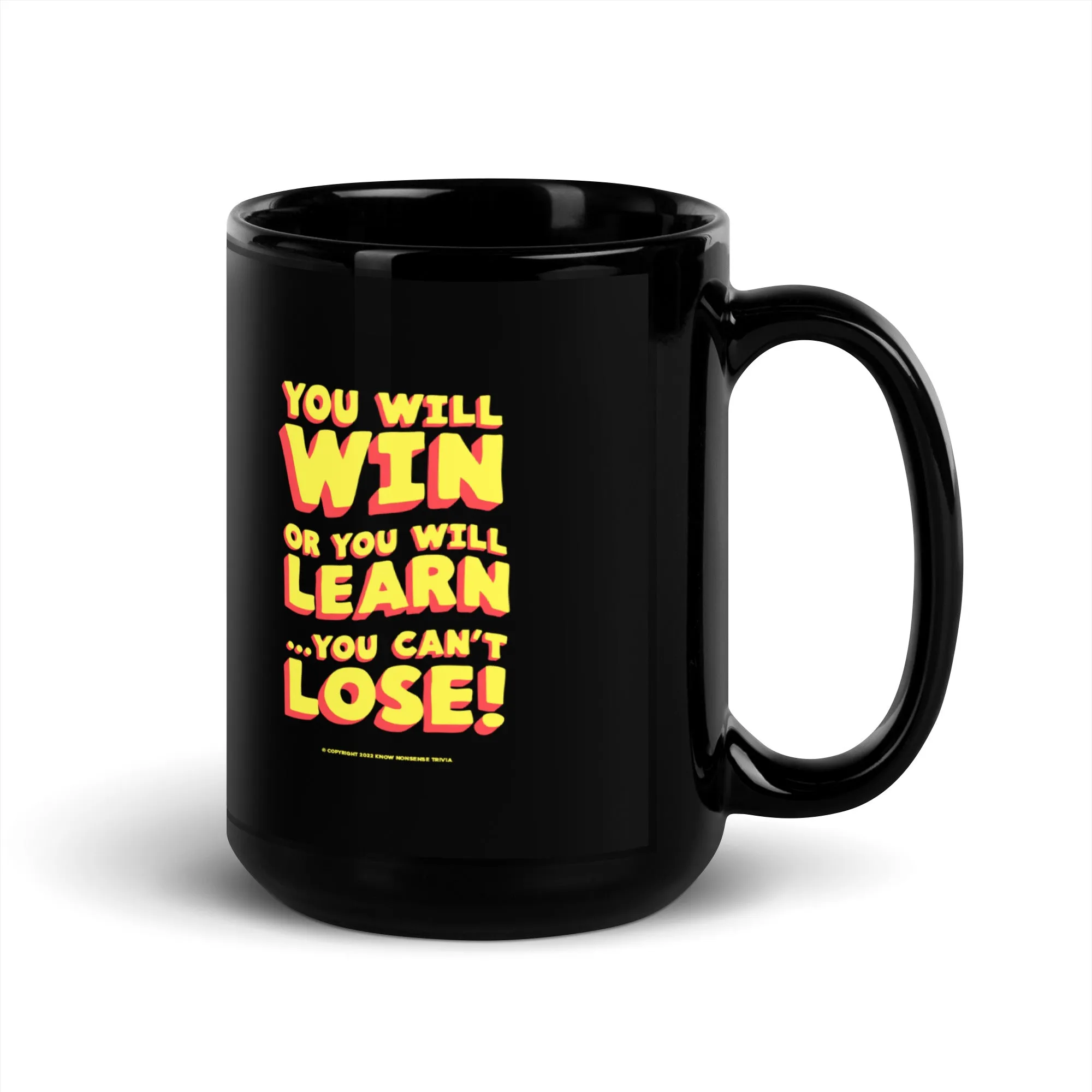 Know Nonsense Trivia Black Glossy Mug