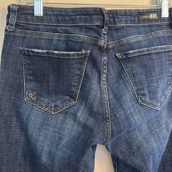 KUT Amy Crop Straight Leg Jeans