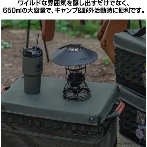 KZM フィールド650タンブラー オリーブカーキ ブラック コップ ステンレス カップ ストロー カズミ アウトドア KZM OUTDOOR FIELD 650 TUMBLER