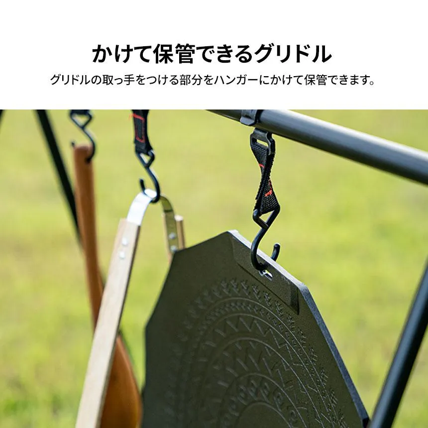 KZM デザイングリドル マルチグリドル IH対応 ケース付き 取っ手付き グリドルパン グリルパン カズミ アウトドア KZM OUTDOOR DESIGN GRIDDLE