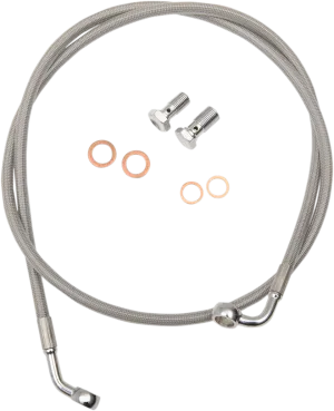 LA Choppers LA-8210B13 Stainless Steel Brake Line Kit - 12in.-14in. Ape Hangers