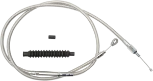 LA Choppers LA-8210C13 Stainless Steel Clutch Line Kit - 12in.-14in. Ape Hangers