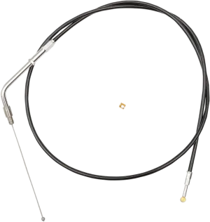 LA Choppers LA-8210TH16B Black Vinyl/Stainless Throttle Cable Kit - 15in.-17in. Ape Hangers