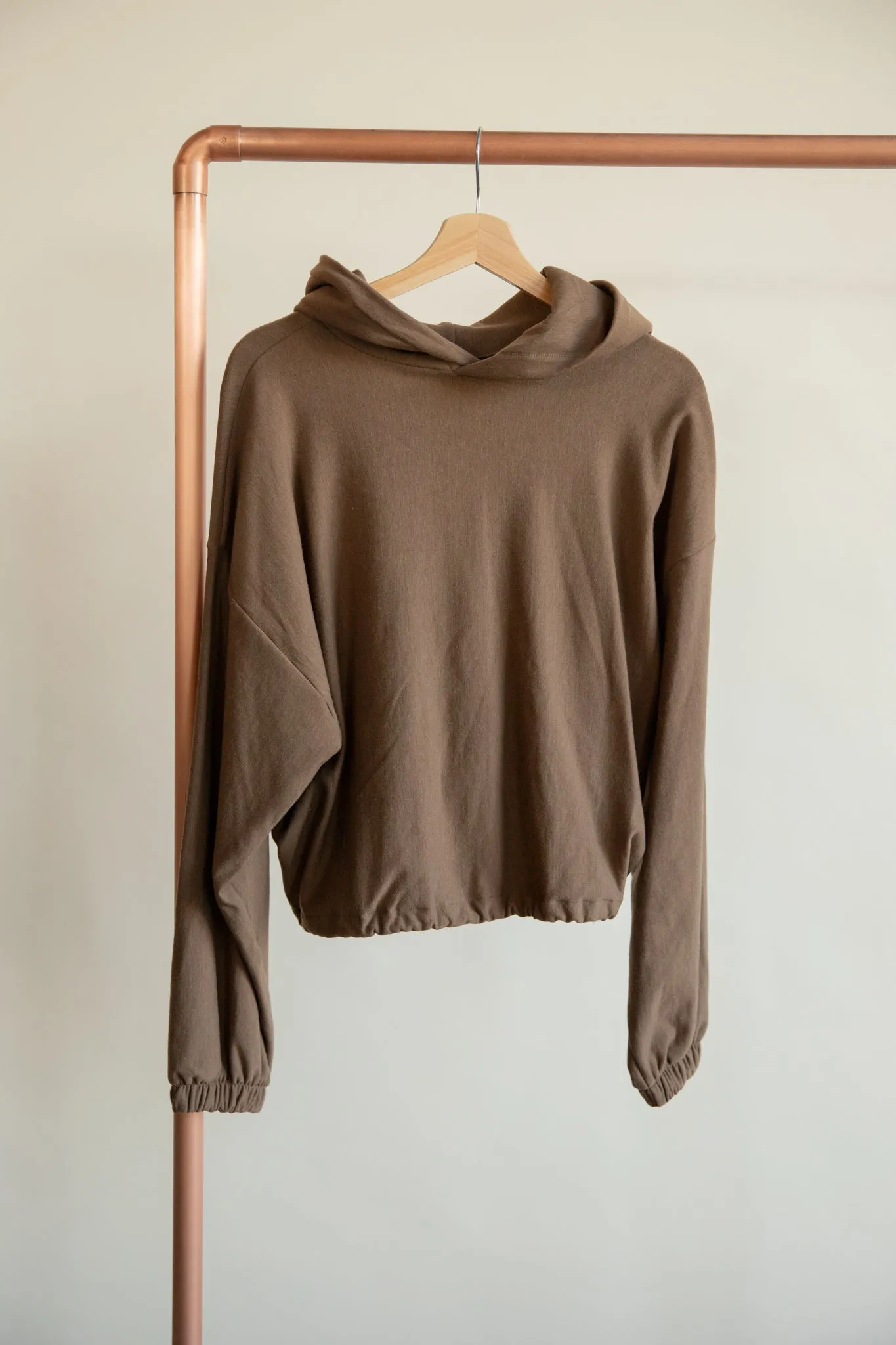Ladies Fleece Cinch Waist Hoodie