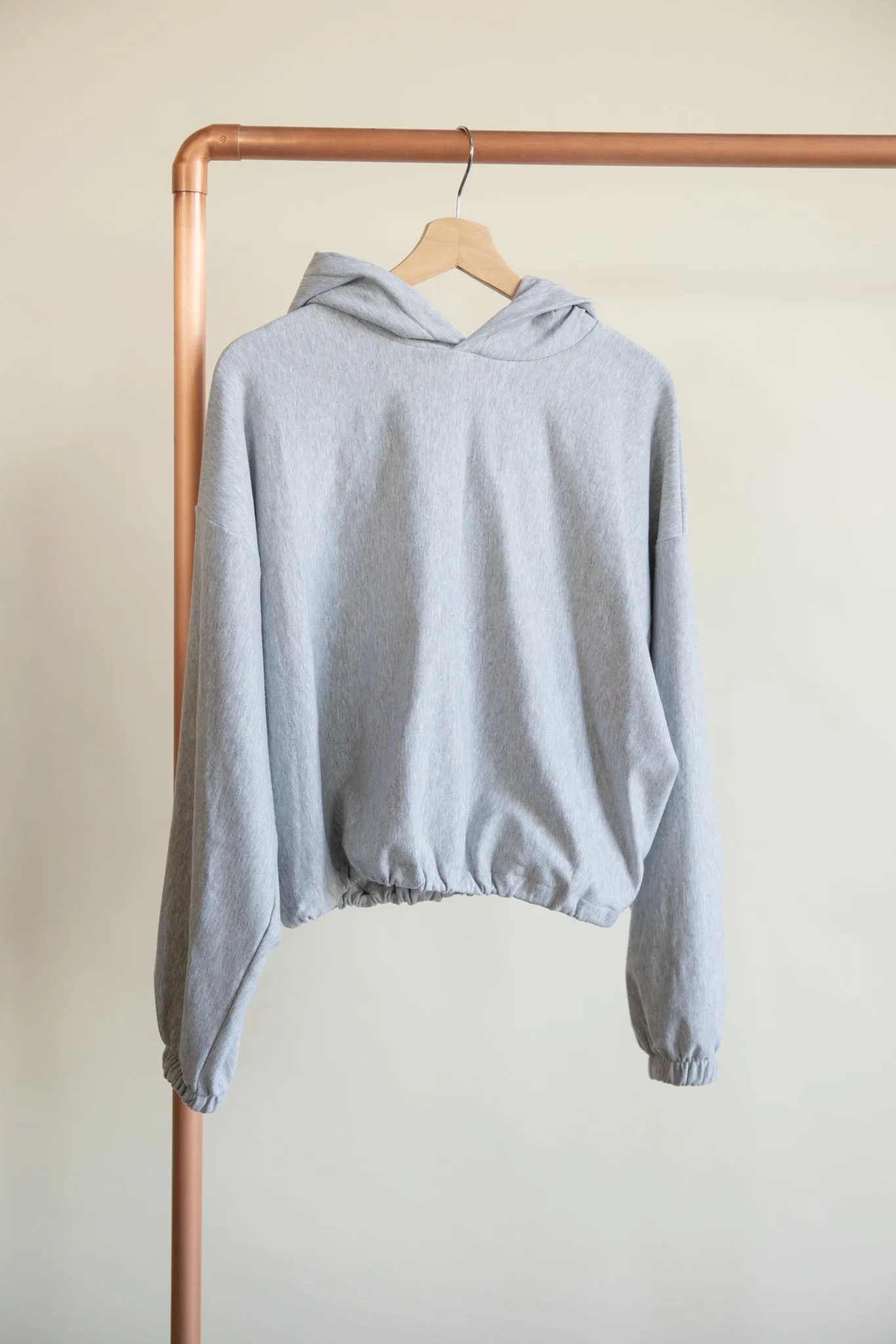 Ladies Fleece Cinch Waist Hoodie