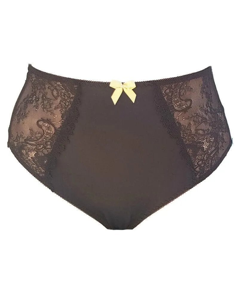 Lady Emprezz Rizzo High Waist Brief - Black/Nude
